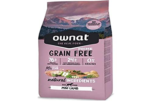 Ownat 8429037016372 Prime Canine Adult Mini Grain Free Cordero 1 KG, Kunststoff von Ownat