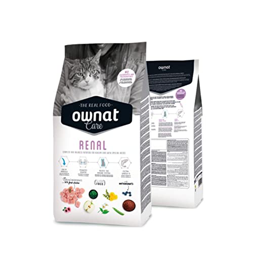 Ownat Ich denke für Katzen mit Nieren- und Lachsproblemen (3 kg). Ownat für Katzen mit Urinproblemen. Natürliche Inhaltsstoffe, glutenfrei, proteinreiches Futter. von Ownat