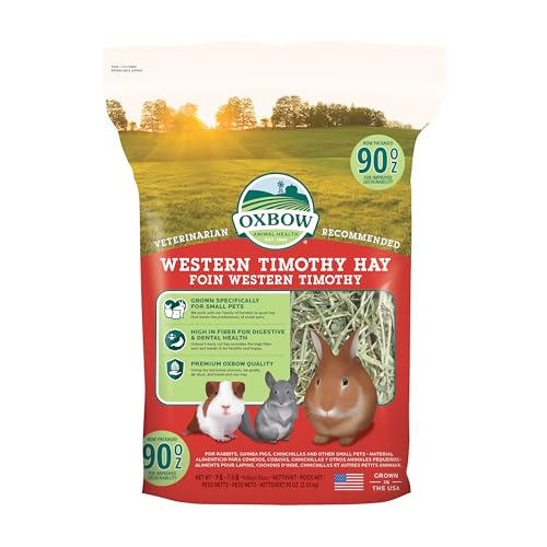 Oxbow Animal Health 114411/194 Western Timothy Hay for Rabbits Guinea Pigs Chinchillas 90z von Oxbow