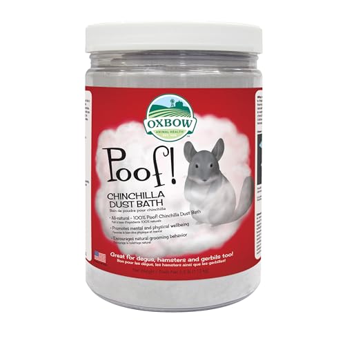 Oxbow Animal Health Poof! Chinchilla Staubbad, 1,1 kg Glas von Oxbow