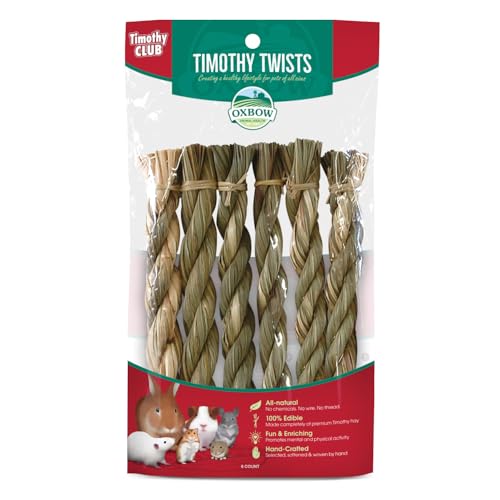 OXBOW Animal Health All Natural Grass Woven Hay Timothy Club Twist Pets Habitat von Oxbow