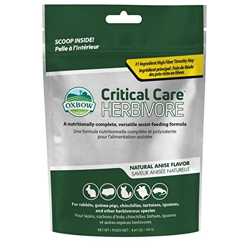 Oxbow Animal Health Critical Care, Pflanzenfresser, Anisgeschmack, 141 g Beutel (70100) von Oxbow