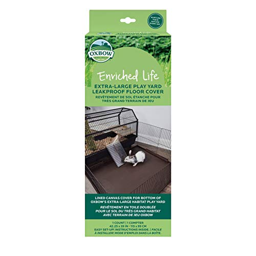 Oxbow Enriched Life Kleintier-Laufstall – auslaufsichere Bodenabdeckung für Kaninchen, Meerschweinchen und andere kleine Haustiere (extra groß) von Oxbow