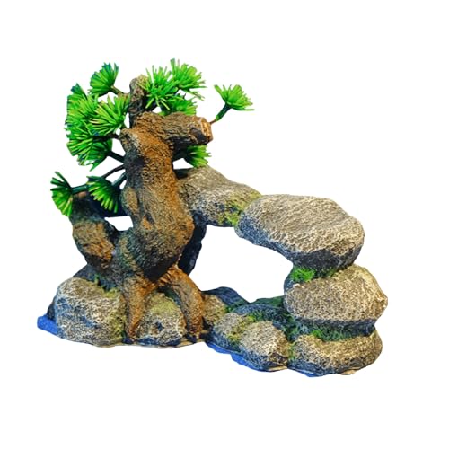 Oxxggkao Harz Rockery Terrariums Dekoration Fischtanks Unterwasserlandschaft Aquarien Dekorative Gewölbte Höhlen Büro Schreibtisch Ornament von Oxxggkao