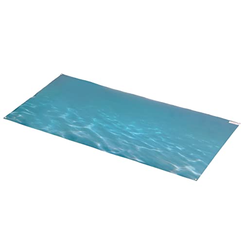 Ozgkee Aquarium-Hintergrundaufkleber, PVC, Selbstklebend, 3D-Meeresmuster, Aquarium, Dekorativ (122 * 50CM) von Ozgkee