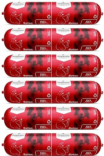 Primavera Premium Hundefutter Riegel Hunde Wurst mit Huhn Nassfutter 6 x 900g aus 80% frischem Fleisch von P PRIMAVERA GROUP