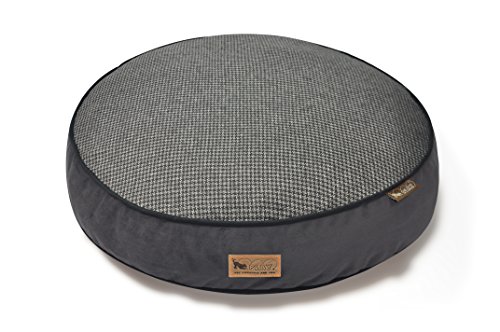 P.L.A.Y. – Pet Lifestyle & You PY0009DLF Rund Bett Houndstooth, L, schwarz/grau von P.L.A.Y. – Pet Lifestyle & You