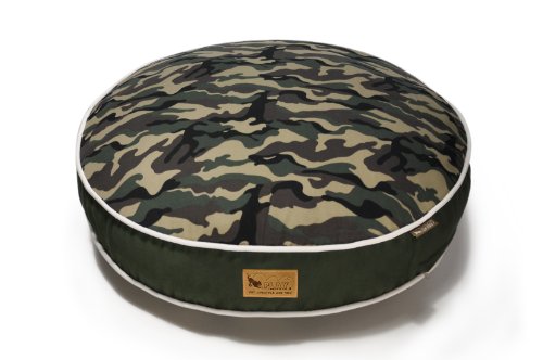 P.L.A.Y. – Pet Lifestyle & You PY0006BLF Rund Bett Camouflage, L, grün von P.L.A.Y. – Pet Lifestyle & You