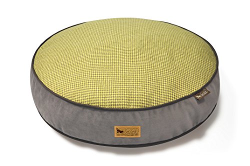 P.L.A.Y. – Pet Lifestyle & You PY0009ALF Rund Bett Houndstooth, L, gelb/braun von P.L.A.Y. – Pet Lifestyle & You