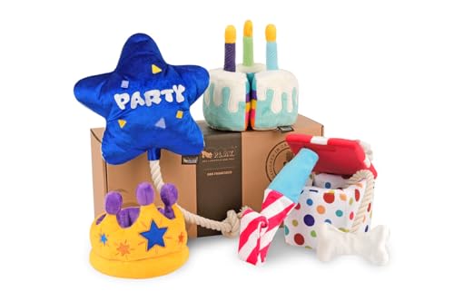 Play Party Time Mini Sammelspielzeug-Set mit Geschenkbox von P.L.A.Y. – Pet Lifestyle & You