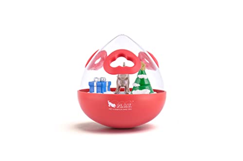 Wobble Ball 2.0 Enrichment Treat Toy - Red von P.L.A.Y. – Pet Lifestyle & You