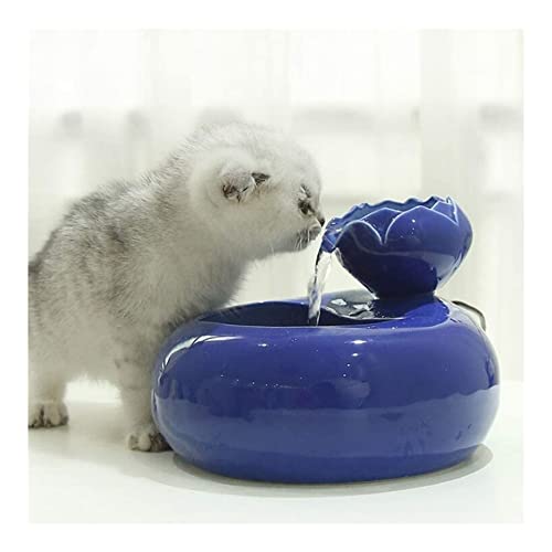 Springbrunnen für Katzen und kleine Hunde, 1,5 l Wasserspender für Haustiere und kleine Hunde, 1,5 l Wasserspender für Haustiere (Farbe: ) (Weiß) von P9IDEDFH