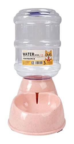 Wasserspender, Haustiertränke, Wasserspender für Hunde, umweltfreundlich, verstellbar, abnehmbar, Trinkspender für Hunde, Katzenbrunnen (Größe: Futterspender) (Wasserspender) von P9IDEDFH