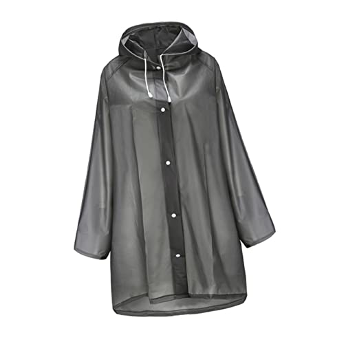 PACKOVE Regenjacke Arbeitshosen Poncho Regenmantel Für Erwachsene Mit Kapuze Tragbar Südkorea Fräulein von PACKOVE