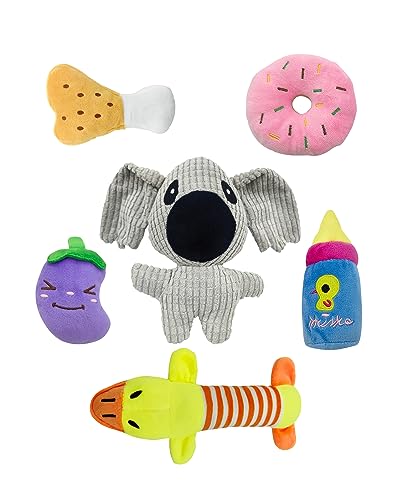 PAEHUIMT Hundespielzeug für kleine Hunde – Quietschspielzeug – süßes Welpenspielzeug aus Plüsch von PAEHUIMT