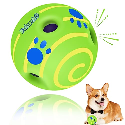 PAEYOOR Wackelball für Hunde, Wackelball, interaktives Hundespielzeug für kleine, mittelgroße und große Hunde, lustiges Kichern, wenn gerollt oder geschüttelt wird, perfektes Hundegeschenk, 13 cm von PAEYOOR