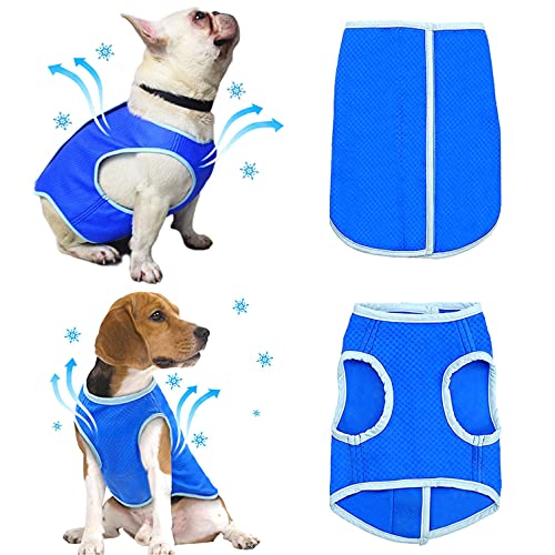 PAIDEFUL Hundekühlweste Geschirr Verdunstungs Sumpf Kühlerjacke Komfort Einstellbar Atmungsaktiver Mantel für Haustiere Kleine Mittel Große Katzen Hemd Wandern Outdoor Jagdtraining Camping im Sommer S von PAIDEFUL