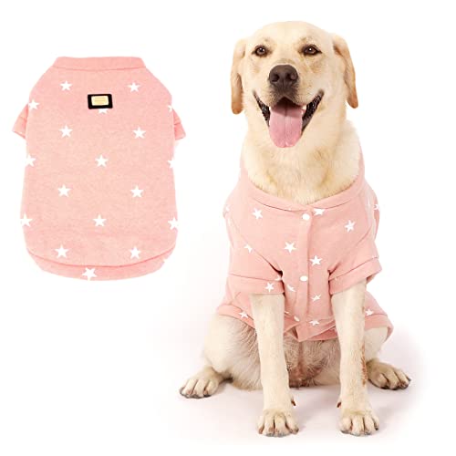 PAIDEFUL Hundewintermantel für Kleine Mittlere Extra Große Hunde Katzen Winddichte Warme Jacke Weich Gepolsterte Weste Welpenkleidung Haustierbekleidung Schneeanzug Wandern bei kaltem Wetter Pink 6XL von PAIDEFUL