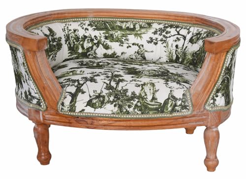 Königlische Hundebett Hundesofa im Barockstil Holz Mops Bully cat700g65 Palazzo Exklusiv von PALAZZO INT