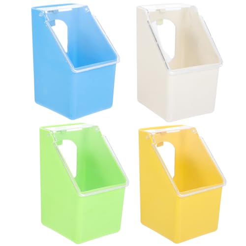 PAMINGONO 4er Set Multifunktionale Hängebox Für Tauben Futter Und Wasserspender Für Vögel Und Ideal Für Vogelkäfige Und Futterstationen von PAMINGONO