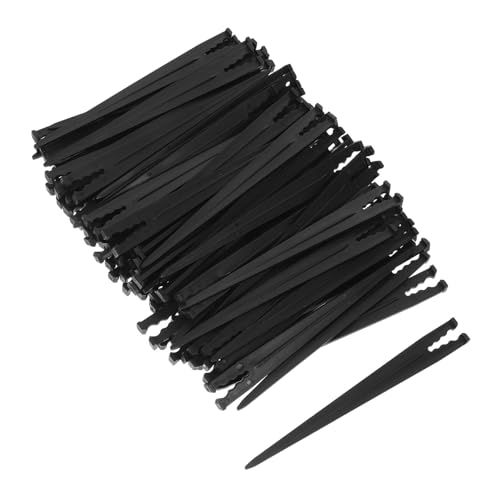 PAMINGONO 80st Bewässerungstropfhalterung Gartengeräte Rasenpfähle Tropfbewässerungsgerät Für Den Garten Tropfschlauchhalter Pfähle Für Die Gartenarbeit Bewässerungsstange Black Plastik von PAMINGONO