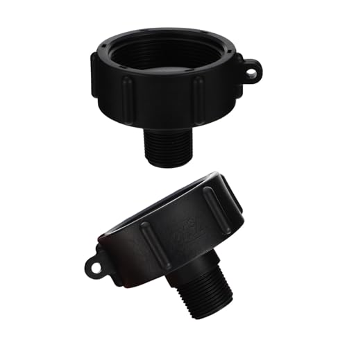 PAMINGONO IBC Tank Adapter Anschlussventile Für Gartenschlauch Gewinde Kompatibel Mit 275/330 Gallonen IBC Wassertanks IBC Container Zubehör S60*BUT + S60 NPS 3/4'' von PAMINGONO