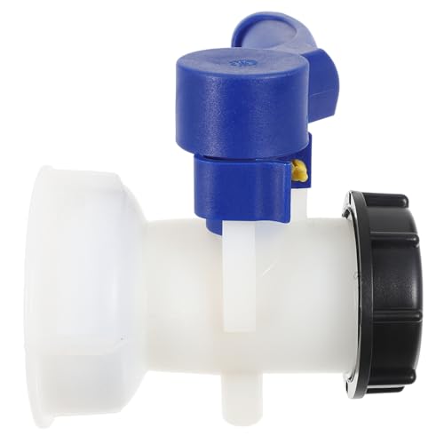 PAMINGONO IBC Adapter IBC Tank Zubehör IBC Tank Kugelhahn Dn40 IBC Ball Valve Für Wasserbehälter IBC Tote Tank Zubehör Adapter Für Gartenschlauch Hochwertiger Auslaufhahn Für IBC Container von PAMINGONO