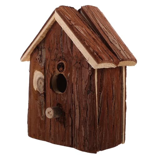 PAMINGONO Vogelhäuschen Wetterfest Kleines Holz Vogelhaus Zum Bemalen Hängender Vogelnistkasten Für Draußen Dekoratives Vogelhäuschen Bausatz Witterungsbeständig Und Langlebig Ideal Für Wildvögel von PAMINGONO