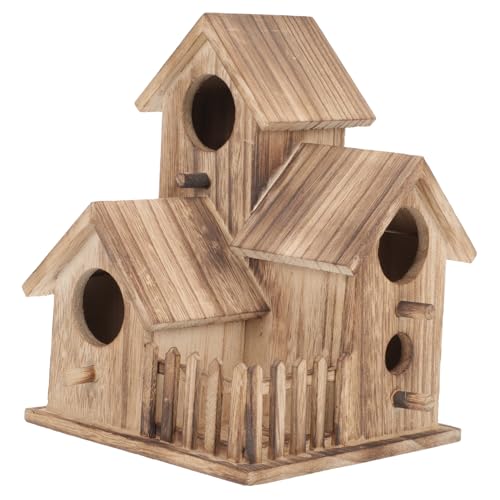 PAMINGONO Nisthaus Für Nymphensittiche Aus Holz Geeignet Für Den Außenbereich Vogelhaus Für Den Garten Ideal Als Sittichnest Wetterfest Und Stabil Für Optimale Nistbedingungen von PAMINGONO