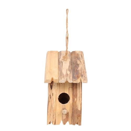 PAMINGONO Vogelhaus Aus Holz Mit Schlafnestfunktion Handgefertigtes Vogelnest Für Garten Und Balkon Ideal Für Wildvögel Robuste Bauweise Und Naturnahe Gestaltung von PAMINGONO