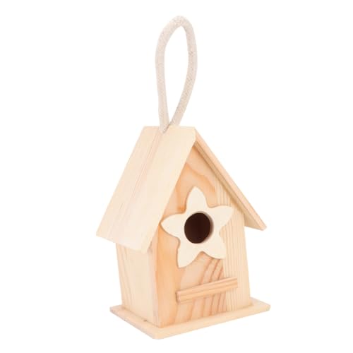 PAMINGONO Vogelnest aus Holz Kleiner Hausbausatz Vogelhaus Bausatz Vogelnest Dekoration Kinder dekor rustikale Dekoration holzdeko gartendekoration vogelhaus selber Machen Vogelhaus aus Holz von PAMINGONO