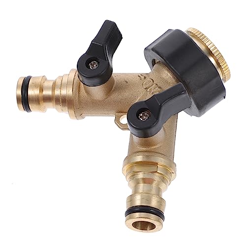 PAMINGONO Waschmaschinen Wasserhahn Adapter 3 Wege Wasserverteiler Für Waschmaschine Faucet Connector Tropffrei Einfache Installation Für Flexible Wasseranschlüsse von PAMINGONO