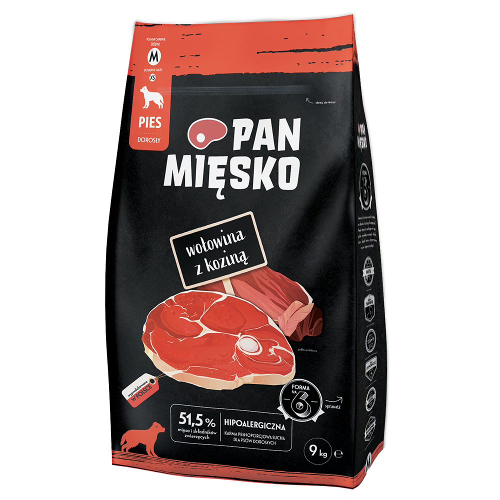 Pan Mięsko Medium Rind mit Ziegenfleisch - 9 kg von PAN MIĘSKO