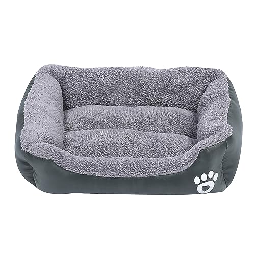 Haustierbett für Hunde und Welpen, pelziges Kissen, Sofa für kleine bis Haustiere, kreatives Haustierbett von PANHDK