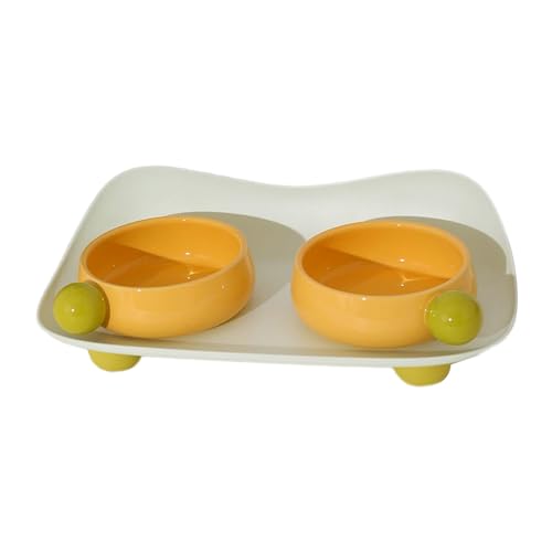 Haustiergeschirr Hunde Wasser Futternapf Kein Verschütten Futter Wasserspender Set Slow Eating Bowl Supplies von PANHDK