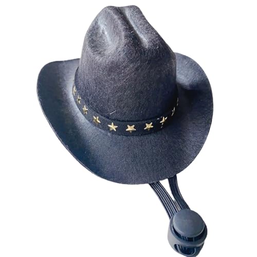 Kätzchenhut, Cowboyhut, Kopfbedeckung, Kostüm, Western-Thema, Cosplay, Kopfbedeckung, Stern, verstellbare Kopfbedeckung von PANHDK