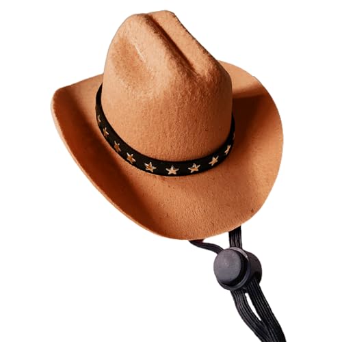 Kätzchenhut, Cowboyhut, Kopfbedeckung, Kostüm, Western-Thema, Cosplay, Kopfbedeckung, Stern, verstellbare Kopfbedeckung von PANHDK