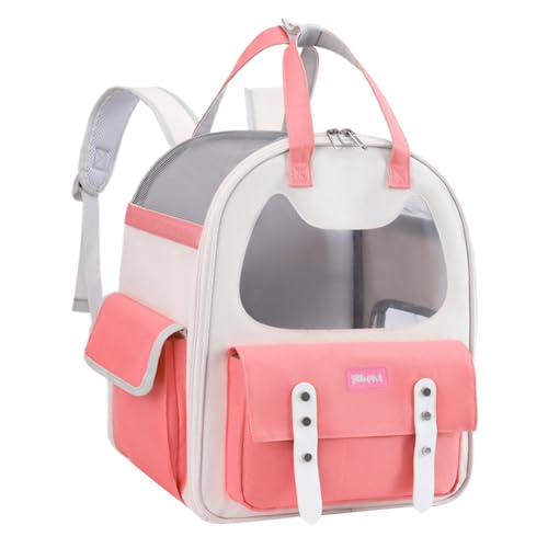 Rucksack Hundetrage Netztasche Atmungsaktiv Hunde Outdoor Wandern Rucksack Reisetasche Camping Carrier Haustierbedarf von PANHDK