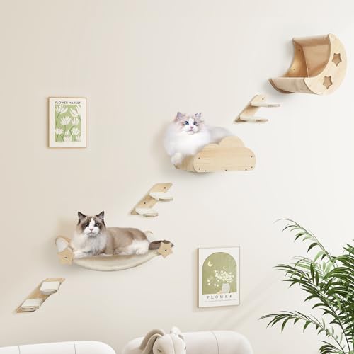 PANTAZO Katzenregale und Sitzstangen für die Wand von PANTAZO