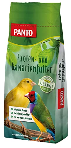 PANTO Exotenfutter mit Pluramin, 25 kg - Ziervogelfutter für Finken und Anderen exotischen Vögeln, Vogelfutter ohne Nüsse von PANTO