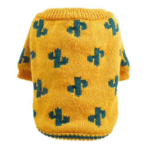 PAPABA Welpenherbst Winter Kaktus Muster Pullover Zweibeinige Hundekleidung Haustier Ingwer L. von PAPABA