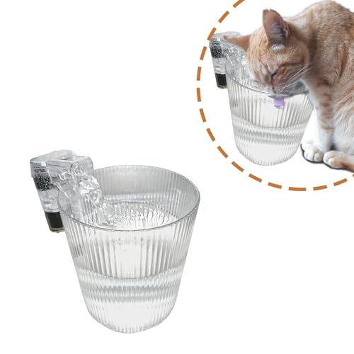 Drain Pet Cat Water Feeder, Desktop Cat Water Dispenser | Quiet Fountain Feeder Perfect for Cat & Dog, 3L von PAPIEEED