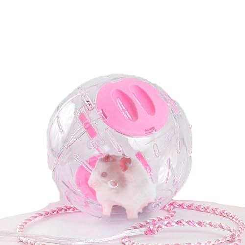 Hamsterball mit Leine, kleines Haustierspielzeug, Spielzeug für Kleintiere, Käfigzubehör für Rennmäuse, Maus, Laufen, Training, Hamster, Maus, Rennmaus von PAPIEEED