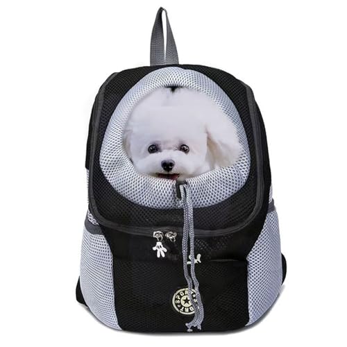 Haustier-Tragerucksack für kleine Hunde und Katzen bis zu 2-11,8 kg, freihändige Haustier-Reisetasche, atmungsaktives Design und wasserdichte Unterseite für Wandern und Reisen von PAPIEEED