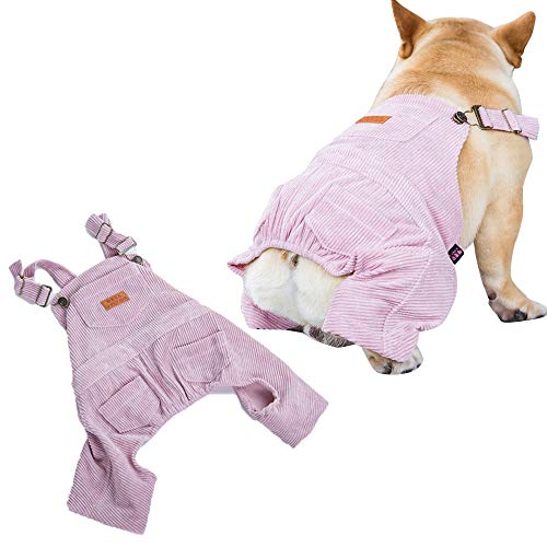 PAPIEEED Hundekleidung, Overall, Jeans, Hundebekleidung, Welpen-Strampler, Overall für kleine und mittelgroße Hunde, modische Kostüme für Winter und Herbst von PAPIEEED