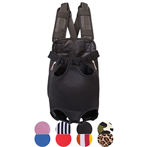 PAPIEEED Hundetragetasche für kleine, mittelgroße Hunde, verstellbare Haustier-Rucksack, Beine, Welpen, Reisetasche für Outdoor, Wandern, Camping von PAPIEEED