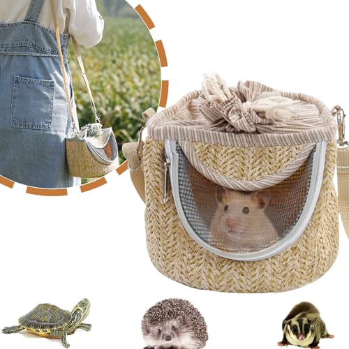 Tragetasche für kleine Tiere für Meerschweinchen, Hamster, Maus, Zuckergleiter, Tragetasche, Handtasche, Maus, Tragetasche zum Ausgehen von PAPIEEED