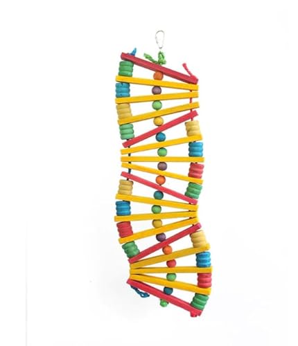 Mad Ladder XXL 65 cm - für mittlere und große Papageien, Papageienleiter, Papageienzubehör, Spielzeug für mittlere Papageien, Spielzeug für große Papageien, Papageienleiter 65 cm, Vogelzubehör, mittle von PARROTPLANET.PL