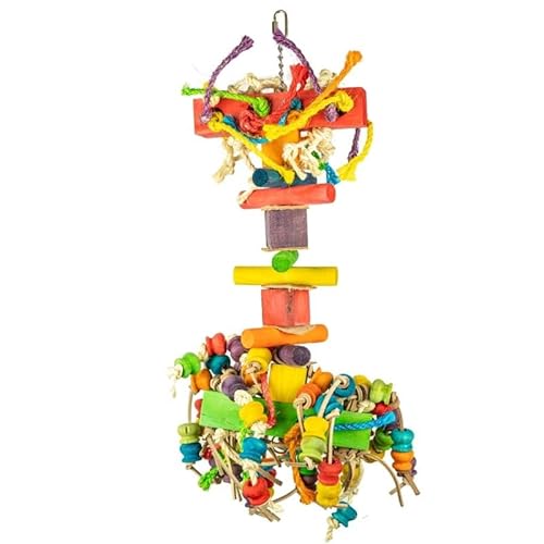 PARROTPLANET.PL Giant Parrot II - Riesiges Spielzeug für große Papageien Größe XXL, Riesenpapagei II, Riesiges Spielzeug, große Papageien, Größe XXL, Vogelspielzeug von PARROTPLANET.PL