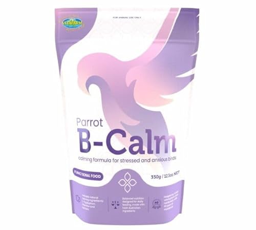 Vetafarm Parrot B-Calm - Stress Relief 350g, Stressabbau für Vögel, beruhigendes Futter für Papageien, Stressergänzung für Papageien, Unterstützung der geistigen Gesundheit für Vögel von PARROTPLANET.PL